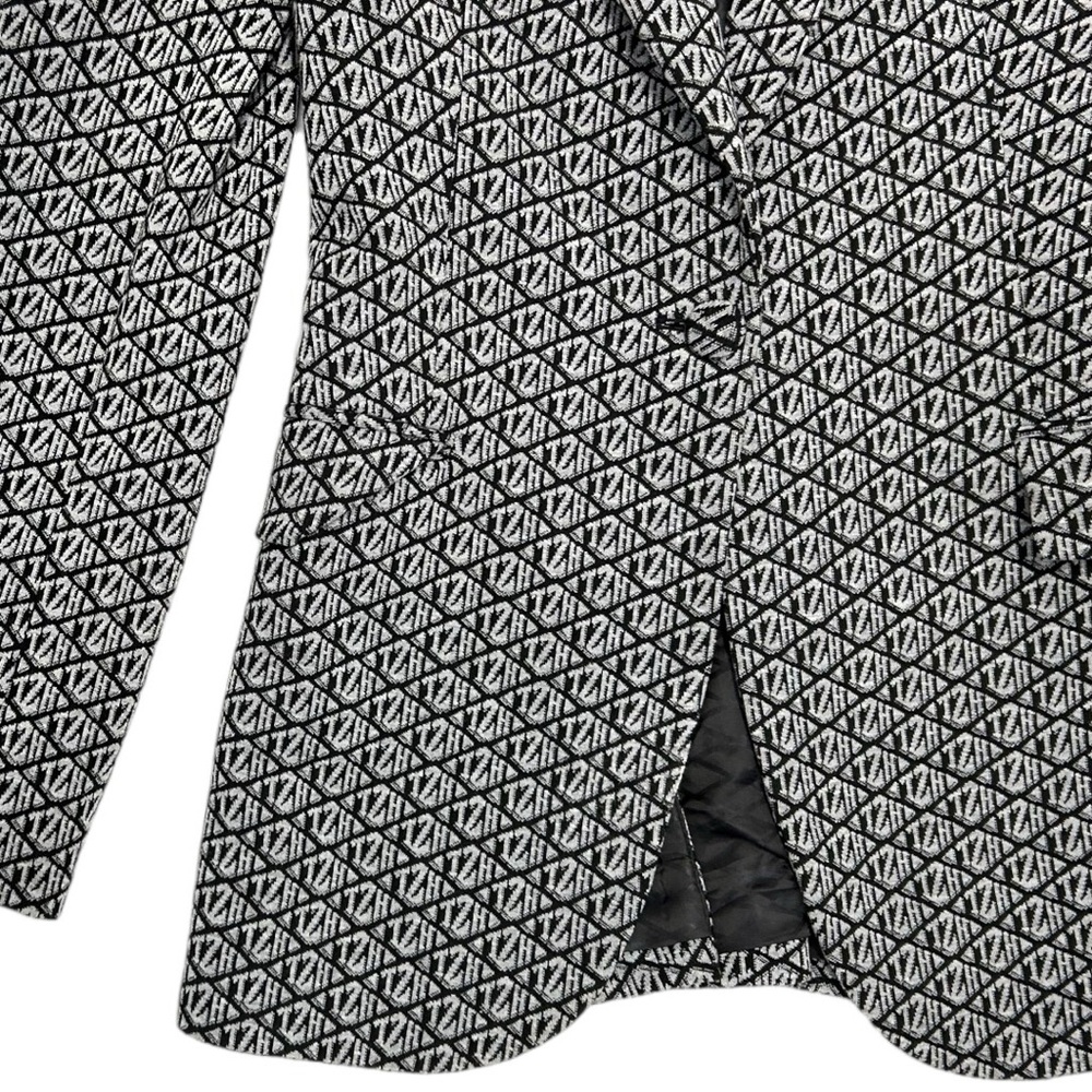 EUC Tommy Hilfiger Black and White Patterned Blazer - Picture 7 of 12